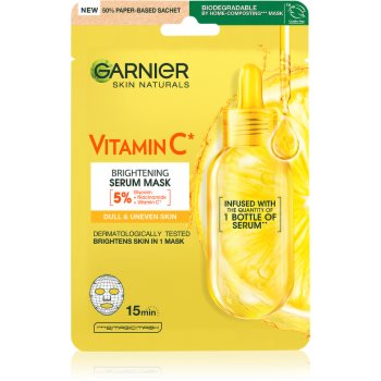 Garnier Skin Naturals Vitamin C Mască textilă cu efect de iluminare și hidratare cu vitamina C - imagine 2